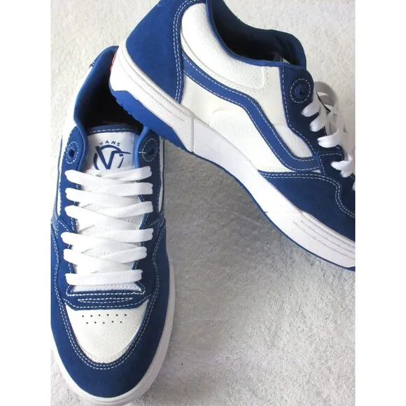 Vans Men's Rowan Zorilla 2 True Blue White Suede Canvas Shoes sizes NIB