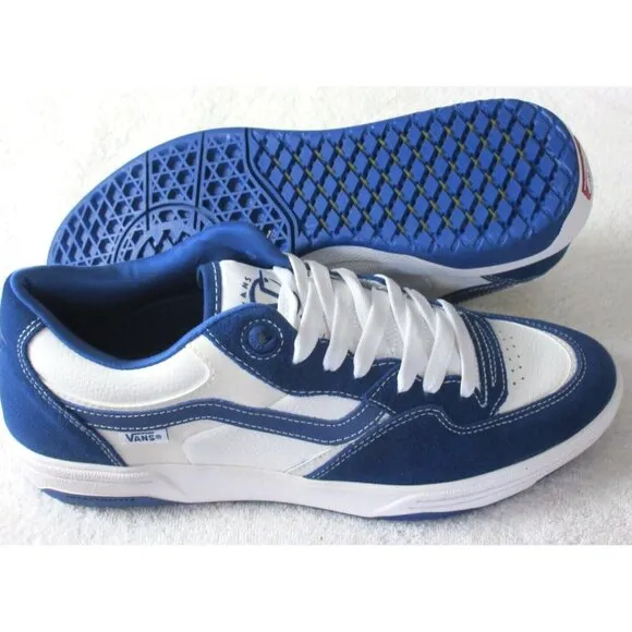 Vans Men's Rowan Zorilla 2 True Blue White Suede Canvas Shoes sizes NIB