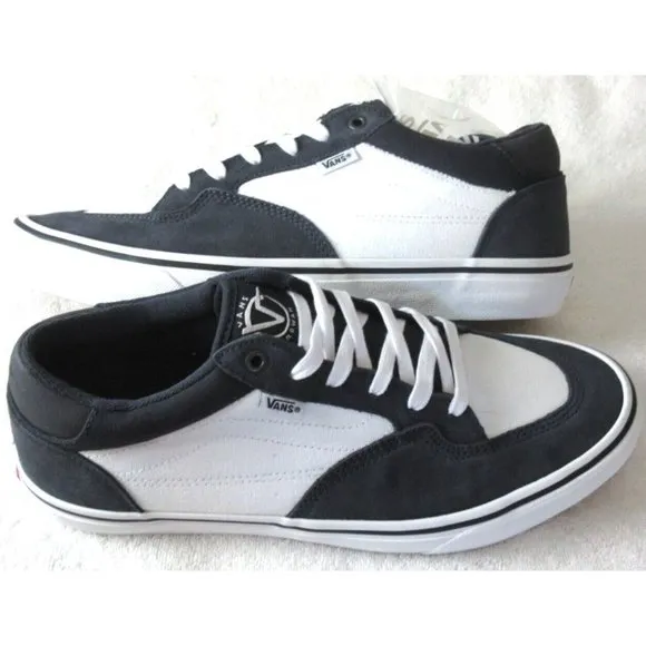 Vans Men's Rowan Zorilla Dark Navy White Suede Canvas Skate Shoes sizes NIB