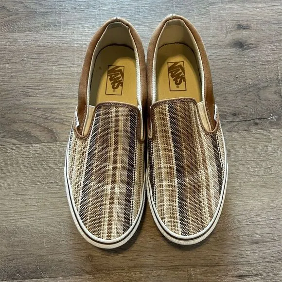 Vans Men's Slip-On Shoes Size 9.5 Multicolor Dachshund Mex Blanket