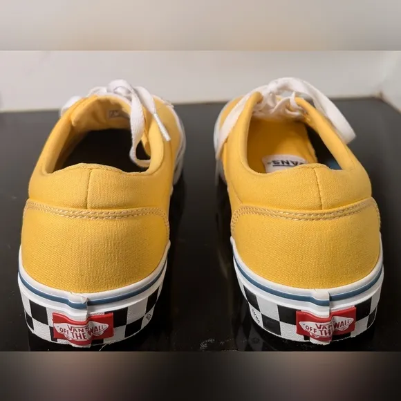 Vans Men's Yellow Canvas Sneakers