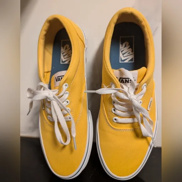 Vans Men's Yellow Canvas Sneakers