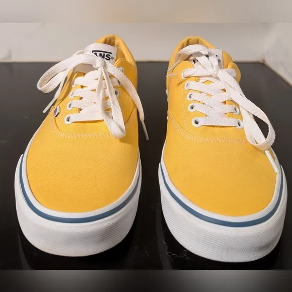 Vans Men's Yellow Canvas Sneakers