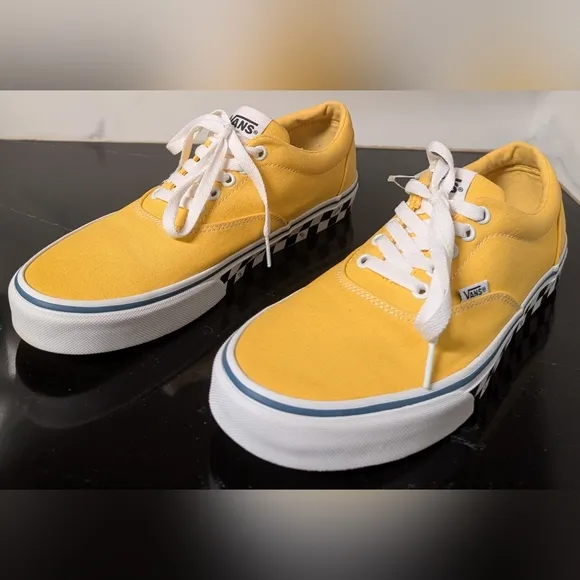 Vans Men's Yellow Canvas Sneakers