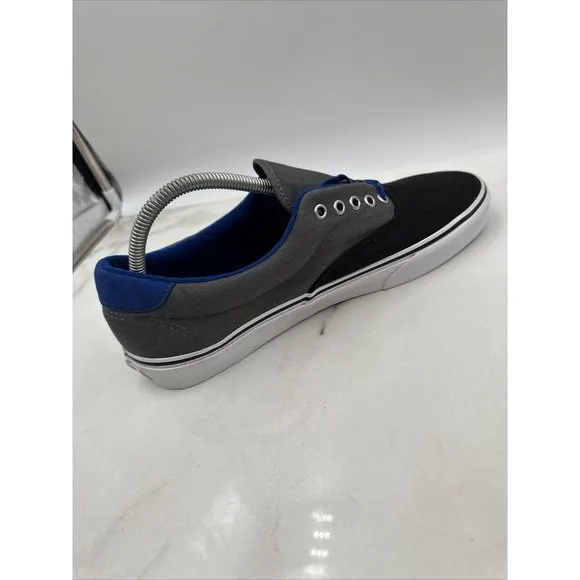 VANS Off The Wall Men's Shoes Tri Tone Black Lace Up Canvas Sneaker Shoe w/ Box