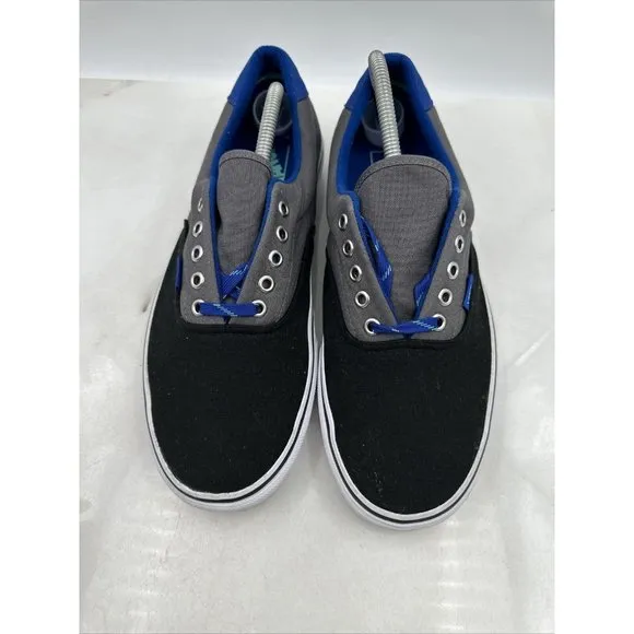 VANS Off The Wall Men's Shoes Tri Tone Black Lace Up Canvas Sneaker Shoe w/ Box
