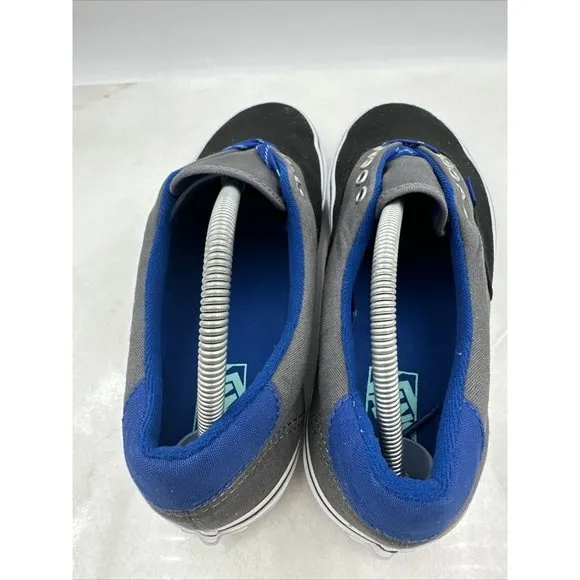 VANS Off The Wall Men's Shoes Tri Tone Black Lace Up Canvas Sneaker Shoe w/ Box