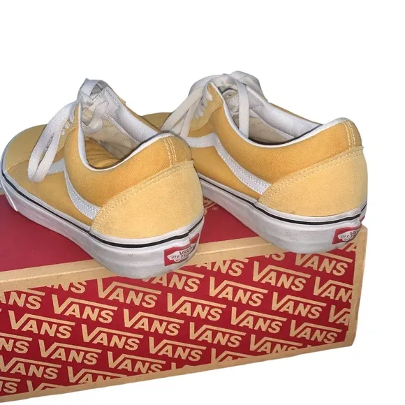 VANS OLD SKOOL OCHRE &amp; TRUE WHITE MENS SHOES SIZE 9.5