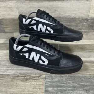 Vans Old Skool Pro Shoes Men’s 10 Black White Spell Out Leather Sk8