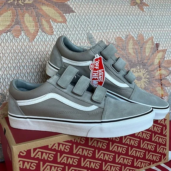 Vans Old Skool Velcro(Suede/Canvas)Drzz|/TrwhtVNOA3D296CMWMNS sneakers