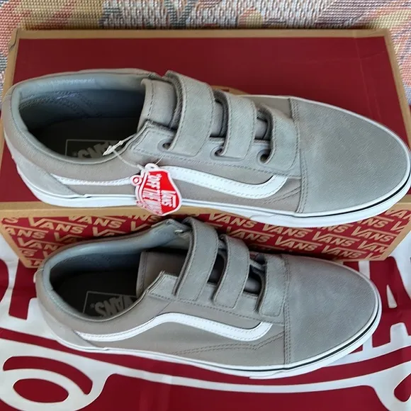 Vans Old Skool Velcro(Suede/Canvas)Drzz|/TrwhtVNOA3D296CMWMNS sneakers