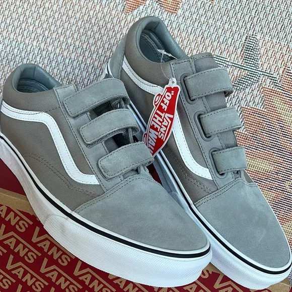 Vans Old Skool Velcro(Suede/Canvas)Drzz|/TrwhtVNOA3D296CMWMNS sneakers