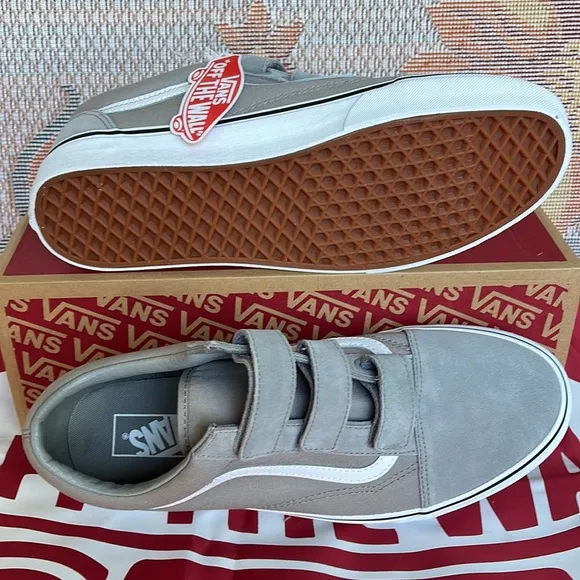 Vans Old Skool Velcro(Suede/Canvas)Drzz|/TrwhtVNOA3D296CMWMNS sneakers