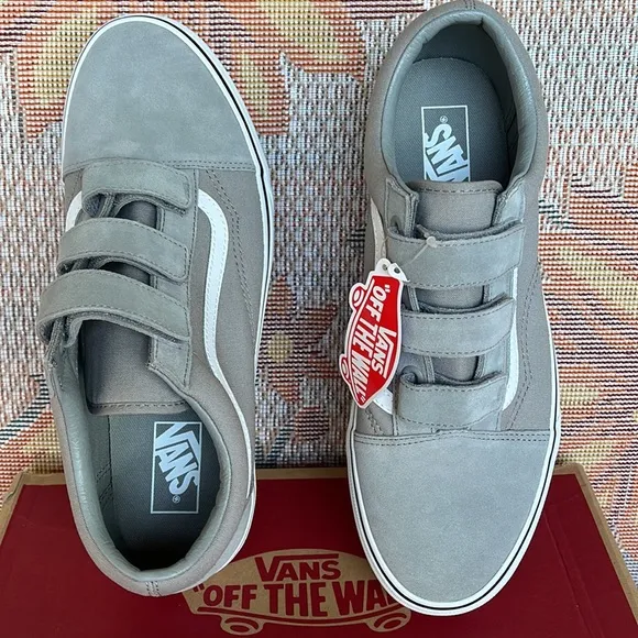 Vans Old Skool Velcro(Suede/Canvas)Drzz|/TrwhtVNOA3D296CMWMNS sneakers