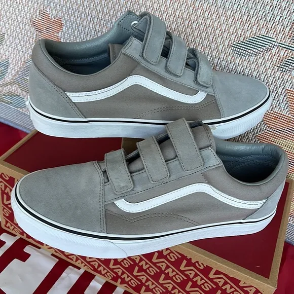 Vans Old Skool Velcro(Suede/Canvas)Drzz|/TrwhtVNOA3D296CMWMNS sneakers
