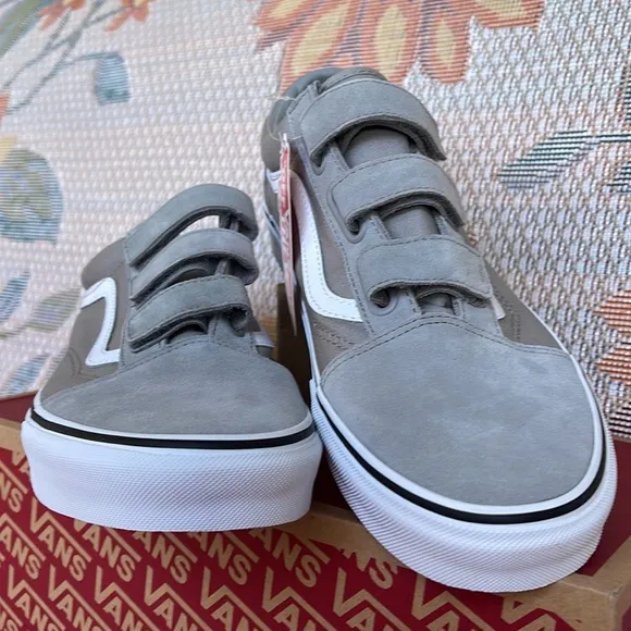 Vans Old Skool Velcro(Suede/Canvas)Drzz|/TrwhtVNOA3D296CMWMNS sneakers