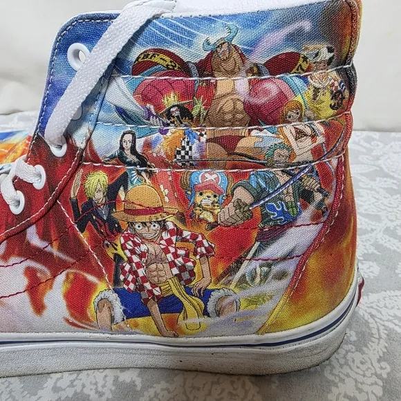 VANS One Piece x Sk8- High Punk Hazard Mens Size 10