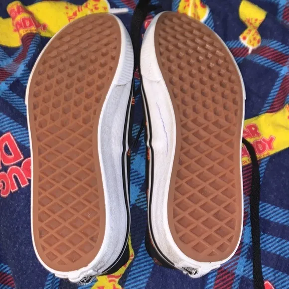 VANS San Francisco Giants MLB Black Kids  Canvas Low Skater Shoes US 2.5