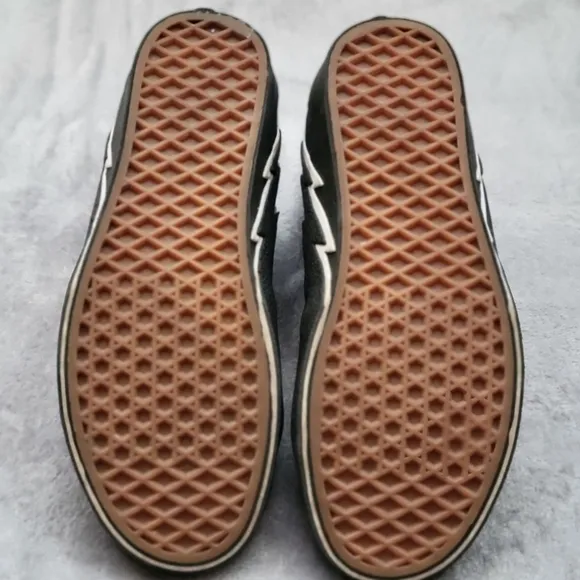 Vans Sk8 Hi Bolt Leather Shoes. Black. Mens 6.5. Excellent Condition.