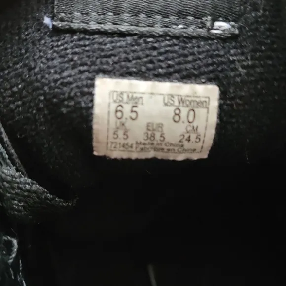 Vans Sk8 Hi Bolt Leather Shoes. Black. Mens 6.5. Excellent Condition.