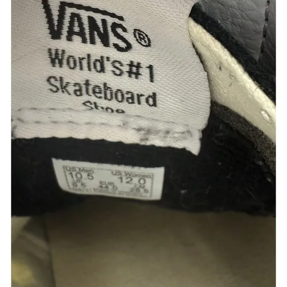 Vans Sk8-Hi Flash Skulls Black Blue White Canvas Suede shoes Mens Size 10.5