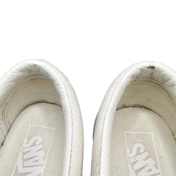 Vans | Unisex | Classic Canvas Overply Blanc De Blanc Slip On Shoes | Size 7.5