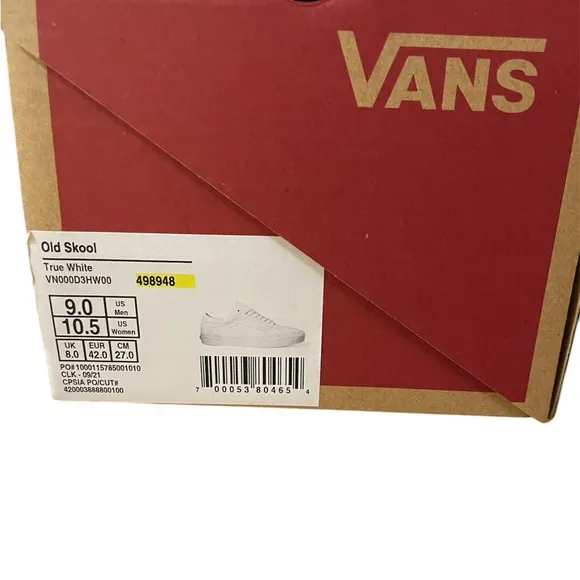 Vans White Athletic Shoes with Enhanced Grip