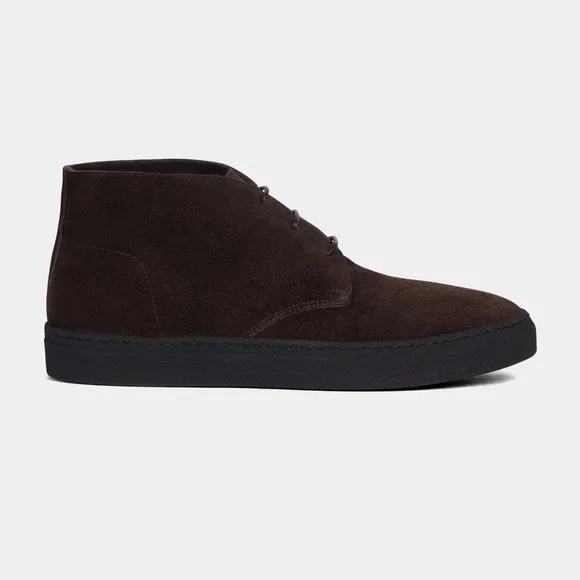 Velasca Milano Brisàcch Suede Leather Ankle Boots in Dark Brown Size 40.5