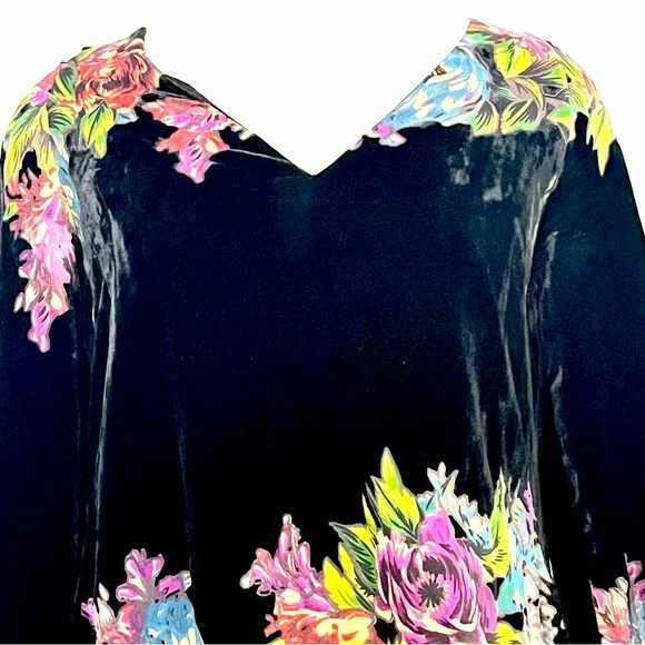 Velvet Burn out Mini Dress Free People Misha Sz XS