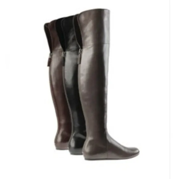 Vera Wang Lavender Larissa over the knee leather boots size 7