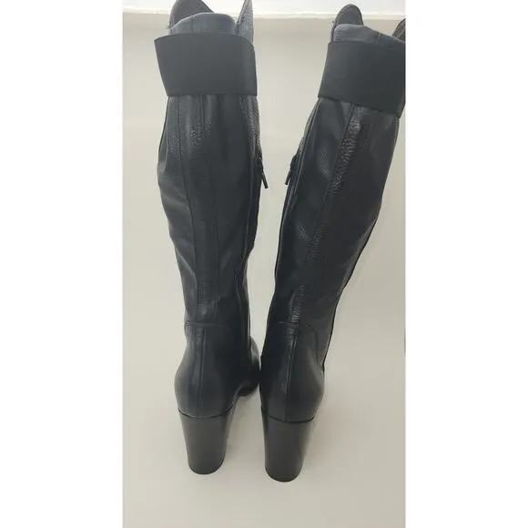 Vero cuoio *skinny calf* Womens 9 leather boots  biker gothic romanticgoth