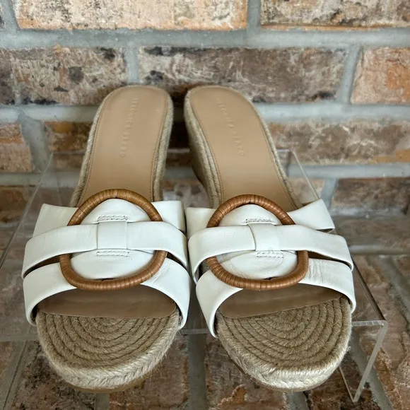 Veronica Beard Sandals Ivy Woven Wedge Espadrille Size 11