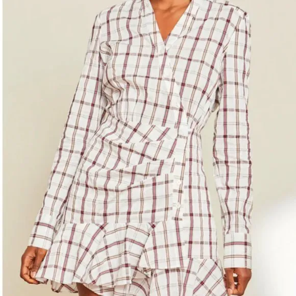 VERONICA BEARD SHERRY DRESS IN WHITE MULTI