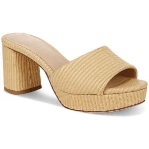 Veronica Beard Womens DALI Beige Woven Textured Platform Sandals Shoes NWT