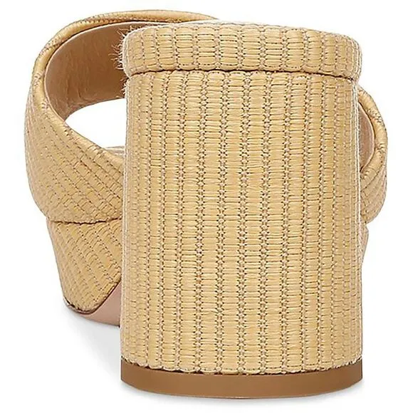 Veronica Beard Womens DALI Beige Woven Textured Platform Sandals Shoes NWT