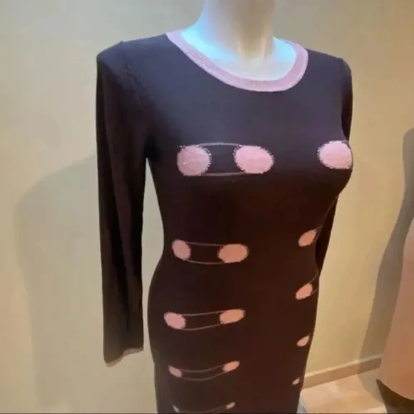 Vertigo knitted midi dress
