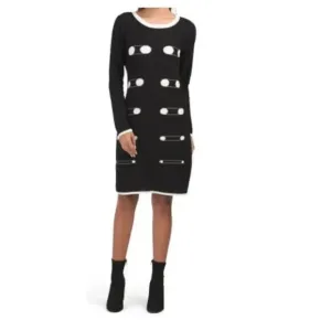 Vertigo knitted midi dress