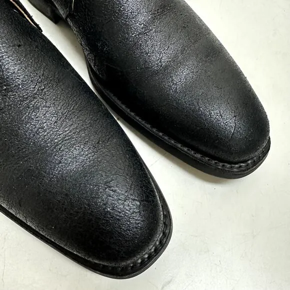 VERY GOOD Grenson Chukka Black Glazed Roughout Made in England 10.5 US / 9.5 UK