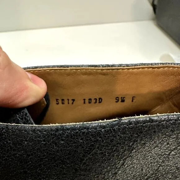 VERY GOOD Grenson Chukka Black Glazed Roughout Made in England 10.5 US / 9.5 UK
