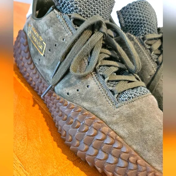 Very Lightly Worn - ADIDAS KAMANDA - Olive Green Athletic Shoes, Size 9.5