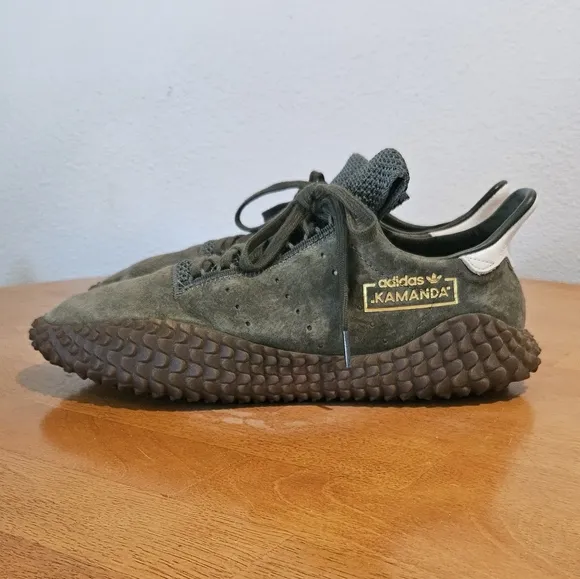Very Lightly Worn - ADIDAS KAMANDA - Olive Green Athletic Shoes, Size 9.5