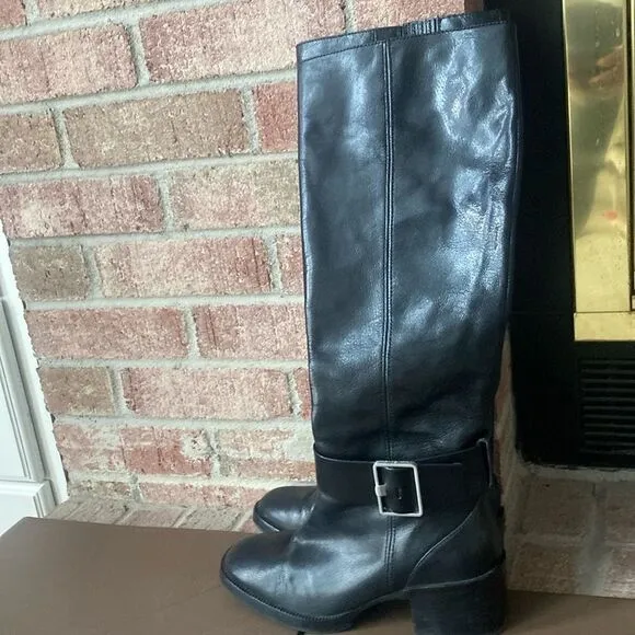 VIASPIGA Garnett Tall Leather Knee High Boots