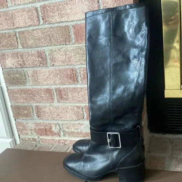 VIASPIGA Garnett Tall Leather Knee High Boots