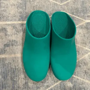 Vibrant Green Minimalist Clogs