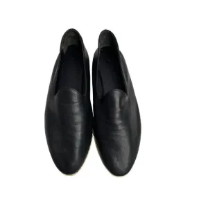 VINCE black soft leather loafers flats Sz 9.5