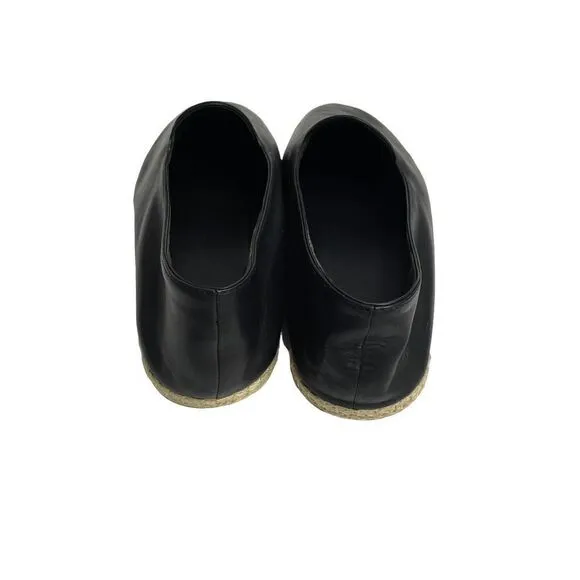 VINCE black soft leather loafers flats Sz 9.5