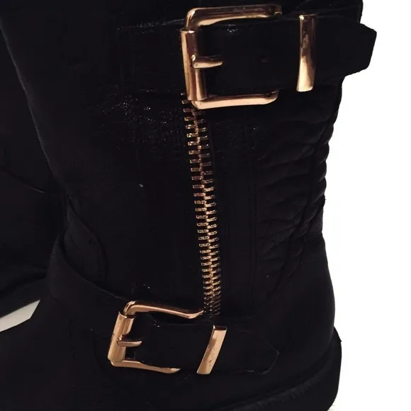 Vince Camuto Genuine Black Leather boots 7M