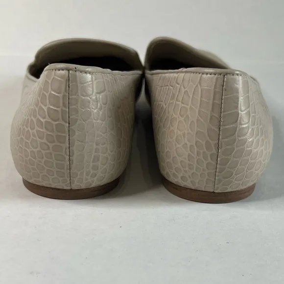 Vince Clark Square-Toe Croc-Embossed Leather Loafers