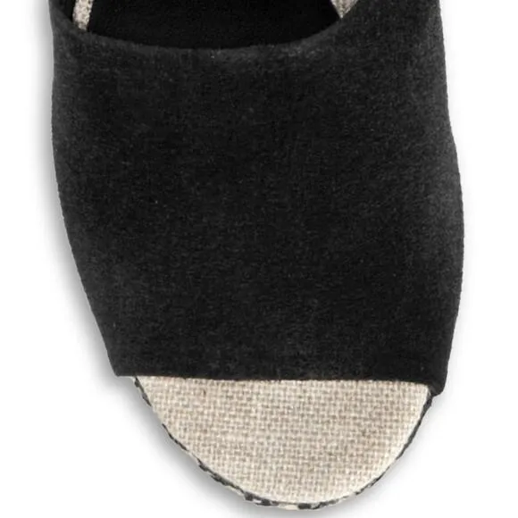 Vince Sonora Peep-Toe Suede Espadrille Wedge Sz 8