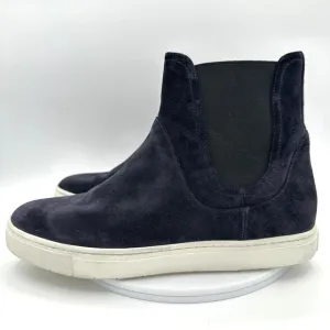 Vince Womens 9M Nira Sneakers Chelsea Boots Black Suede High Top Water Repellent